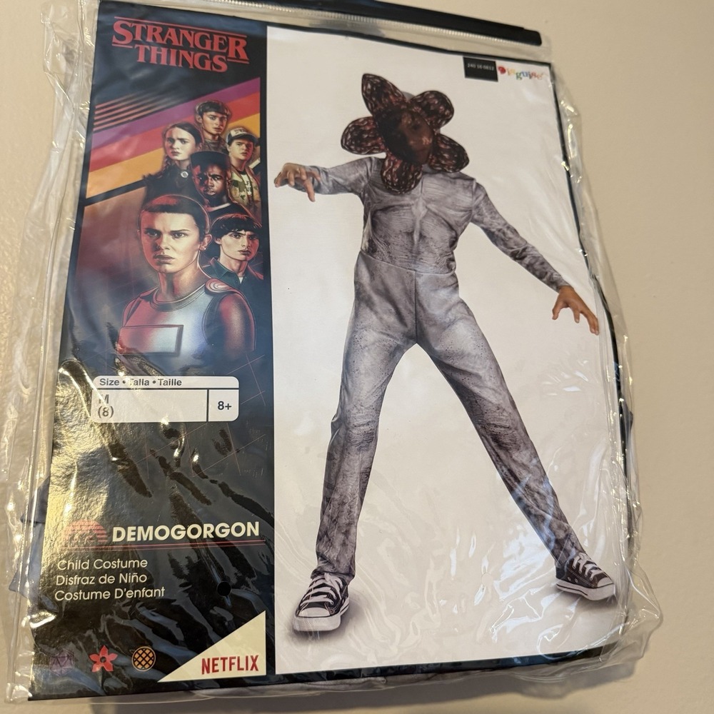 NWT Disguise Boys Stranger Things Demogorgon Jumpsuit Costume Medium 8 Cosplay